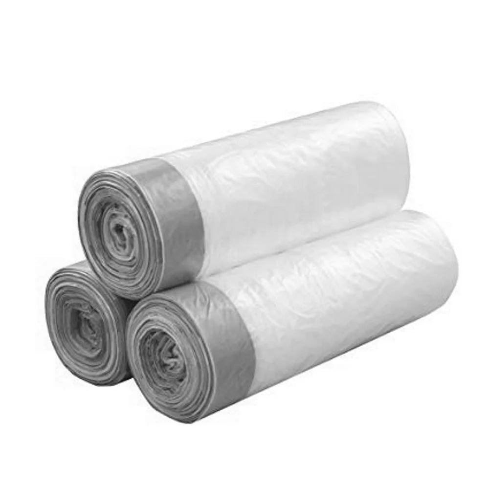 39 Gallon Clear Flex Drawstring Trash Bags (50-Count) G91358