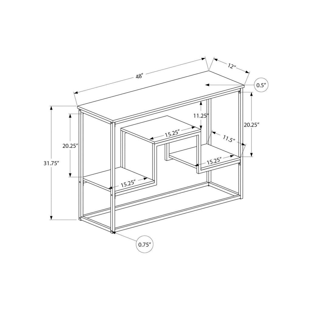 Espresso Finish Console Accent Table B319