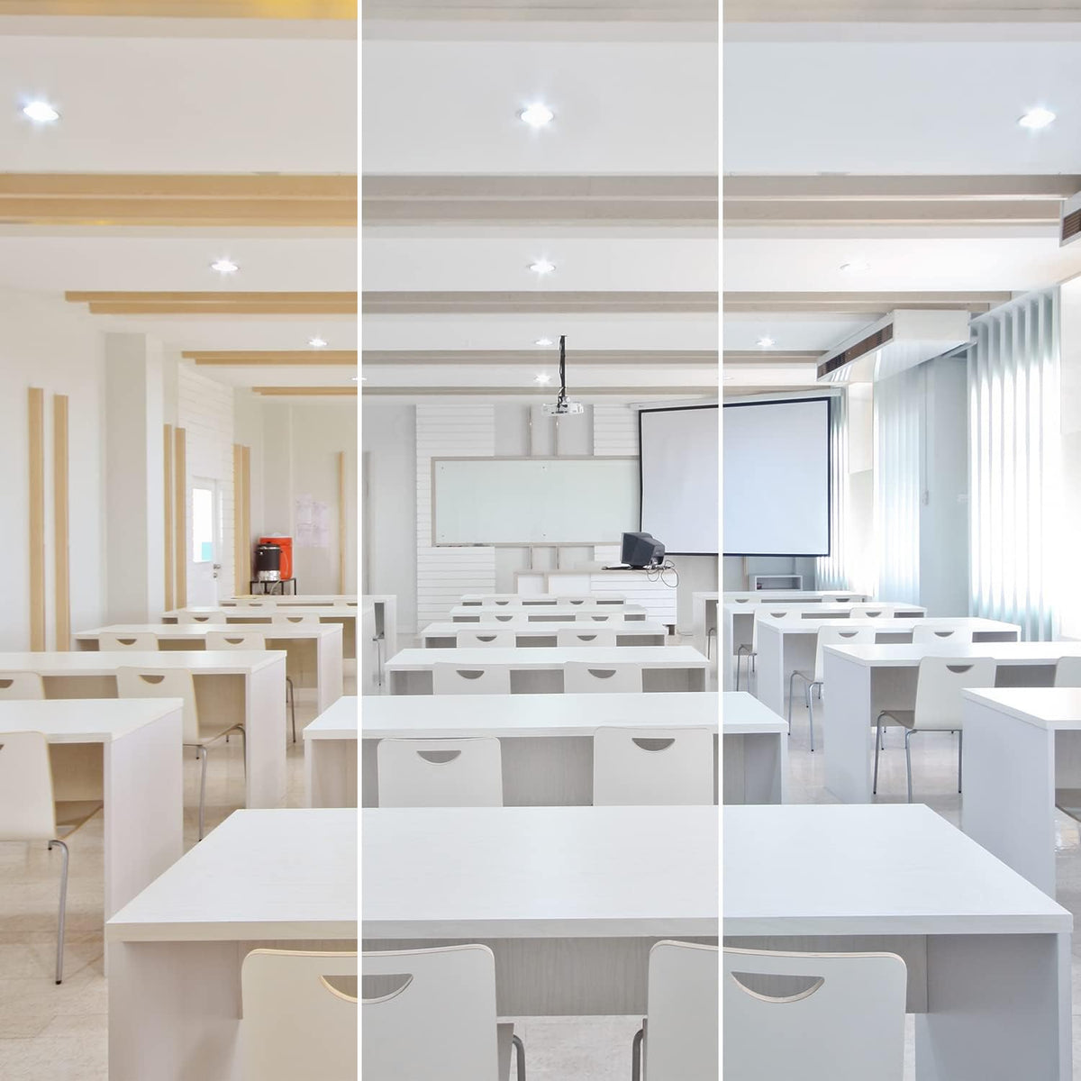 4 Inch LED Recessed Light, 3 Color Selectable 3000K-5000K, 6 Pack N24921