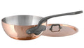 Copper Curved Splayed Saute Pan with Lid (1.9 Qt.) W367