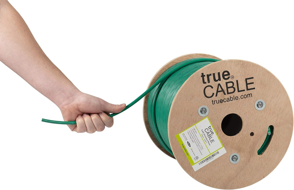 500ft White 23AWG Solid Bare Copper Bulk Ethernet Cable V3342