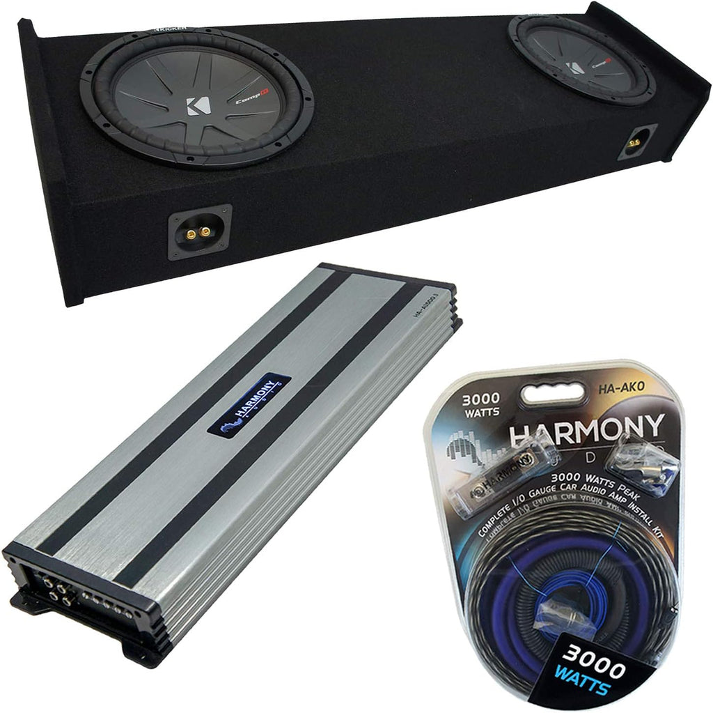 10 Custom Sub Box Enclosure with Amplifier W1038