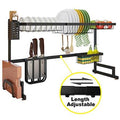 Length Adjustable Stainless Steel Over Sink Rack 2 Tier Shelf I36263