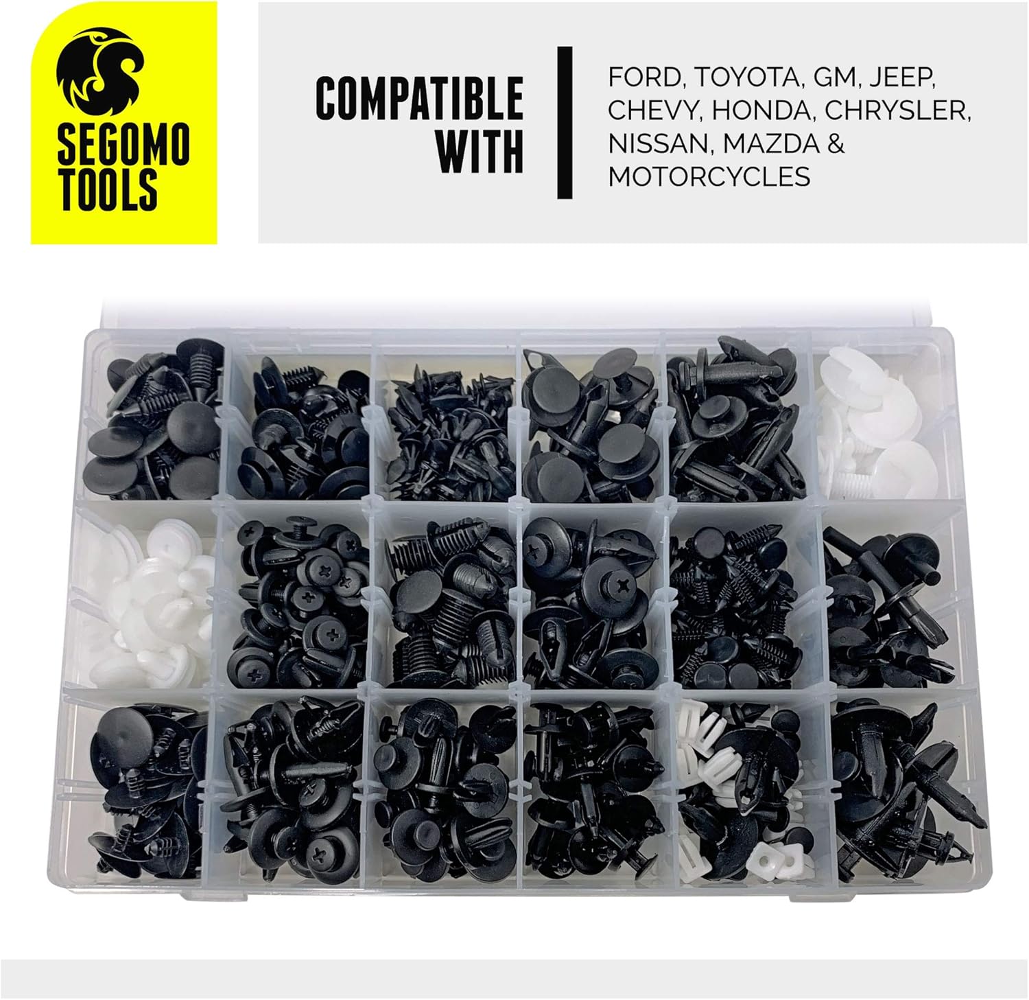435 Piece Plastic Car Retainer Clips Kit T804