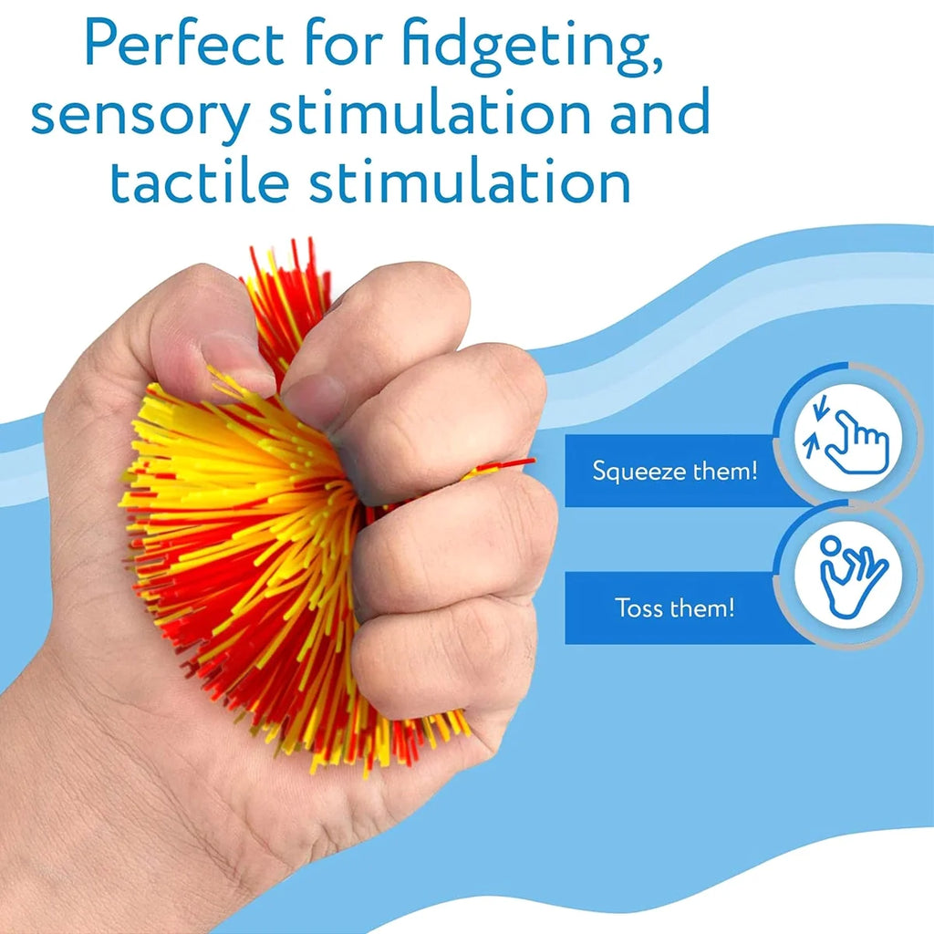 12pcs Silicone Sensory Rainbow Balls Z15899