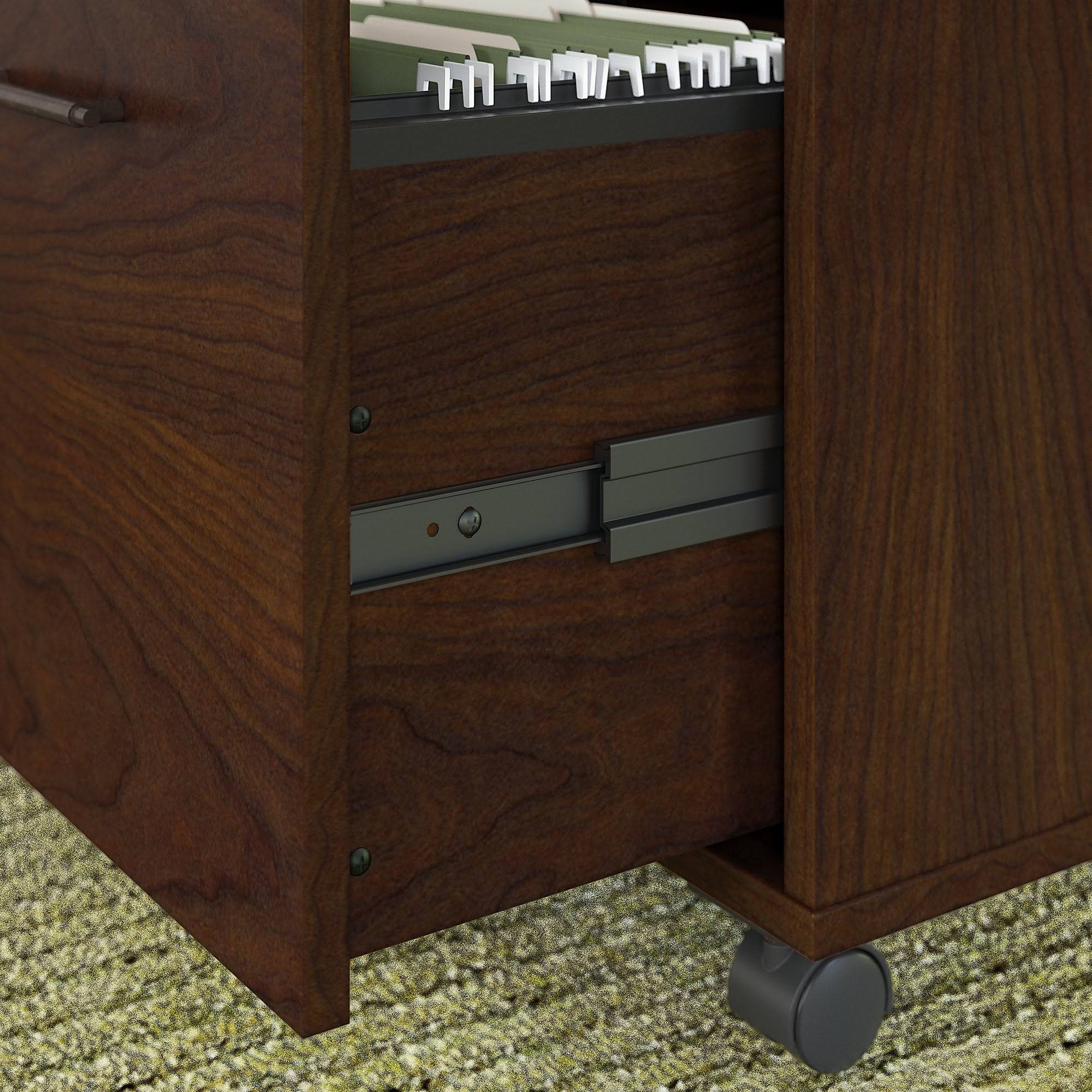 48W Writing Desk with 2 Drawer Mobile File Cabinet T304