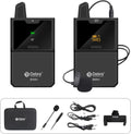 UHF Wireless Lavalier Microphone System with Receiver for Camera R7748