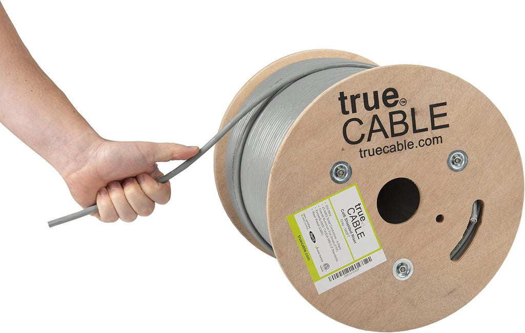 500ft White 23AWG Solid Bare Copper Bulk Ethernet Cable V3342