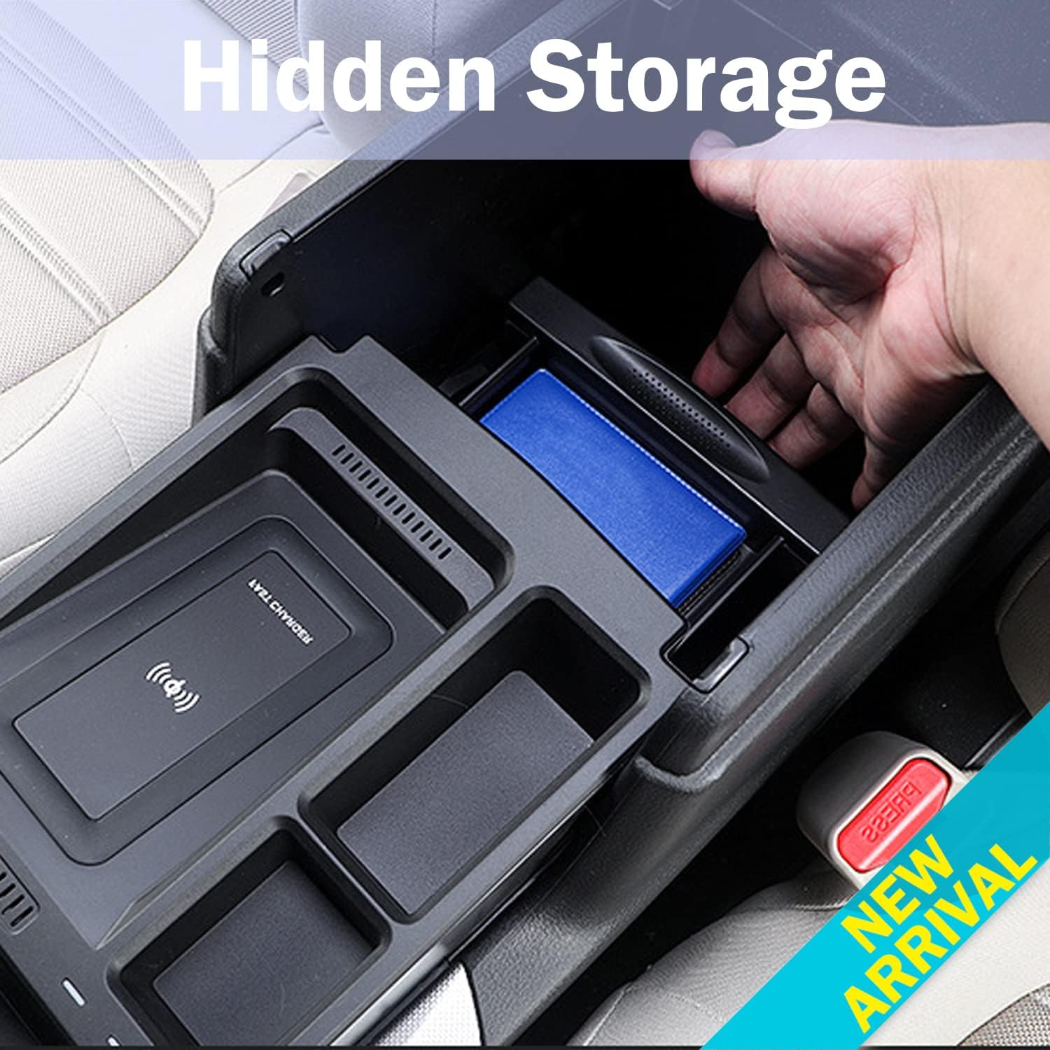 Center Console Organizer with Wireless Charger R4259