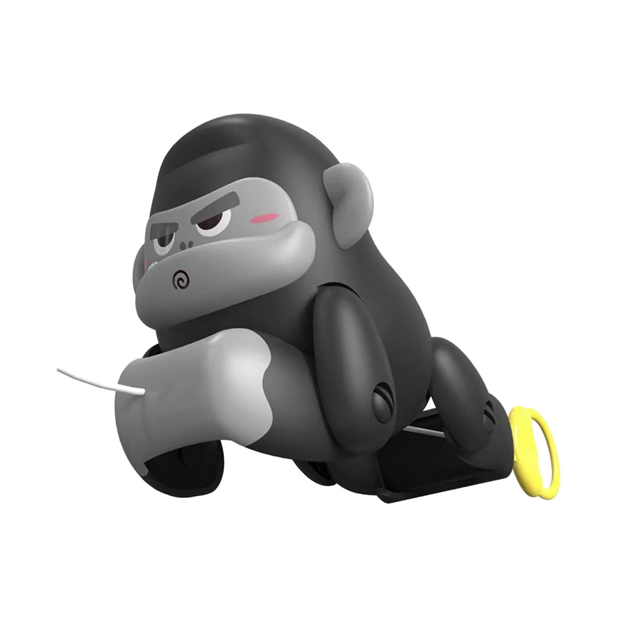 Black and Gray Pull Along Gorilla Toy W675099