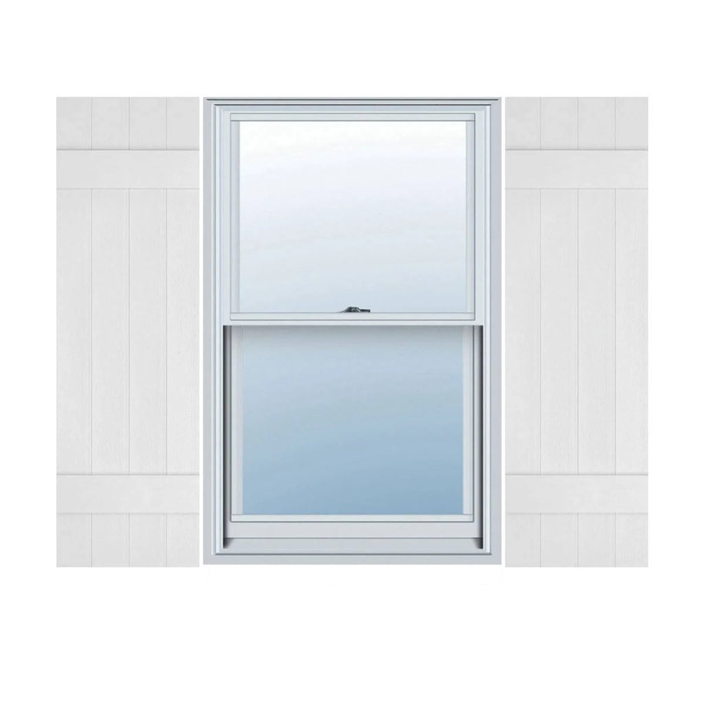 Lifetime Vinyl Board-n-Batten Shutters, Per Pair, 14x B122196
