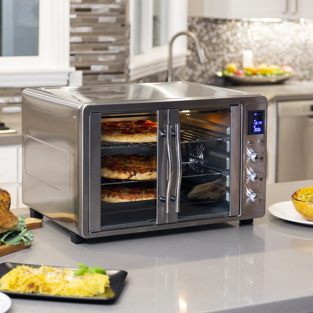 55L 1800W Countertop Turbo Convection Toaster Oven with French Doors Q245618