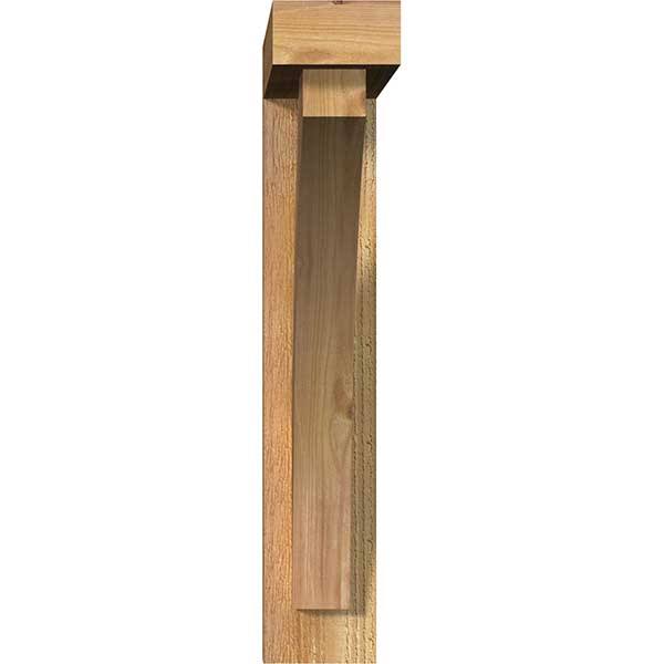 Rough Sawn Western Red Cedar Bracket with Offset Brace I1681