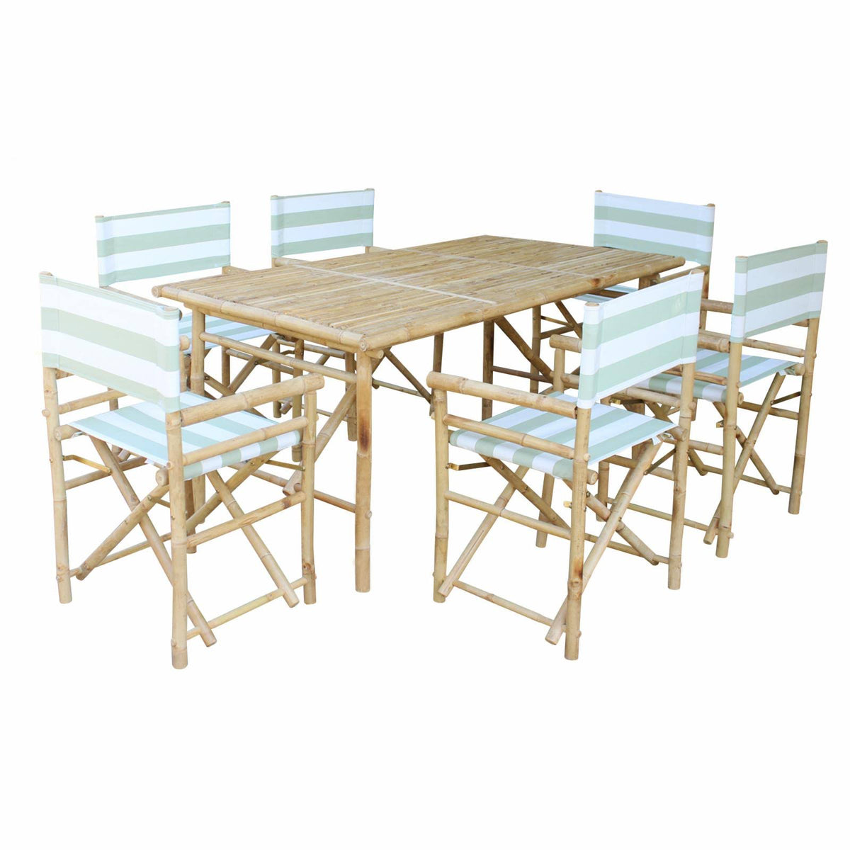 Bamboo 7 Piece Patio Dining Set W227
