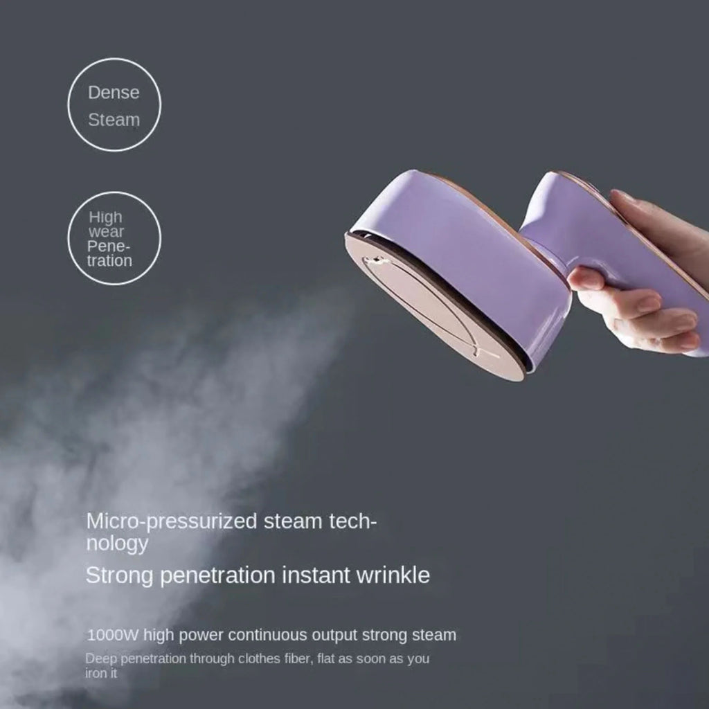 Purple Mini Handheld Travel Steamer Iron for Clothes S777496