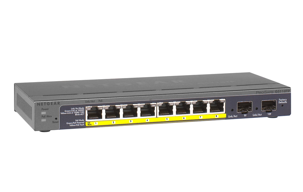 8 PoE Gigabit Smart Managed Switch with 2 SFP Ports T9098