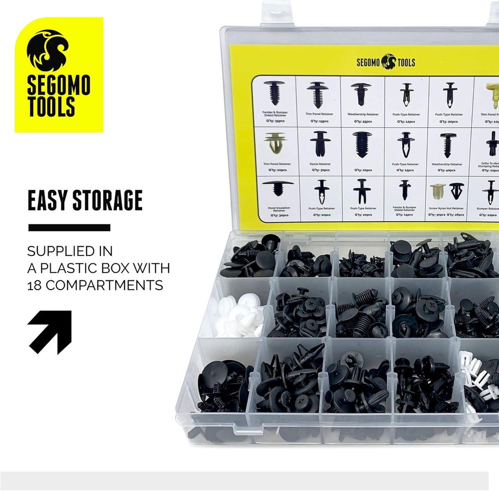 435 Piece Plastic Car Retainer Clips Kit T804