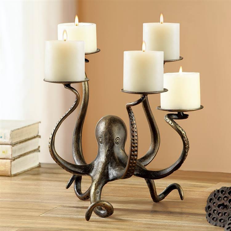 Octopus Pillar Candelabra J17960