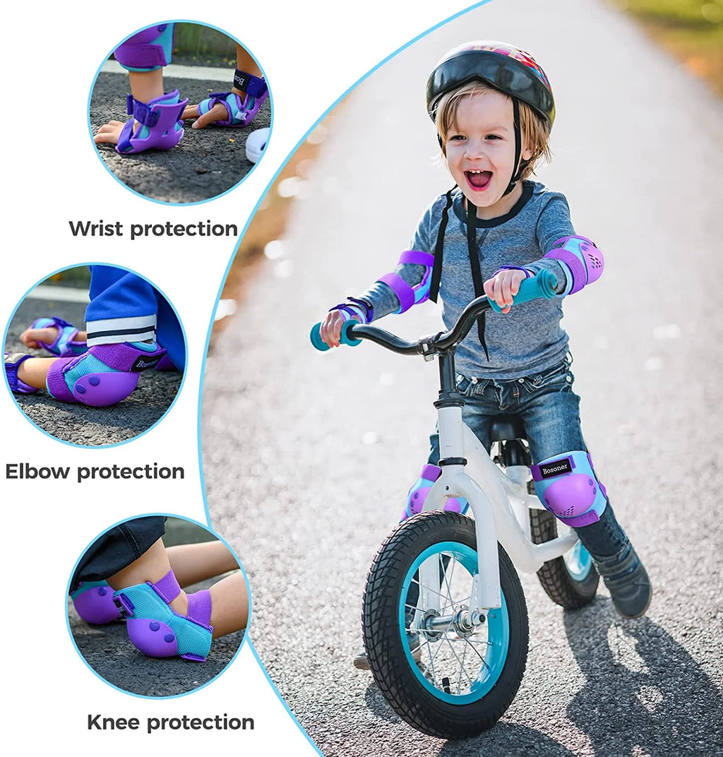 Kids/Youth Knee Pad Elbow Pads for Roller Skates Cycling BMX Bike Skateboard Inline Rollerblading Scooter Riding Sports I513