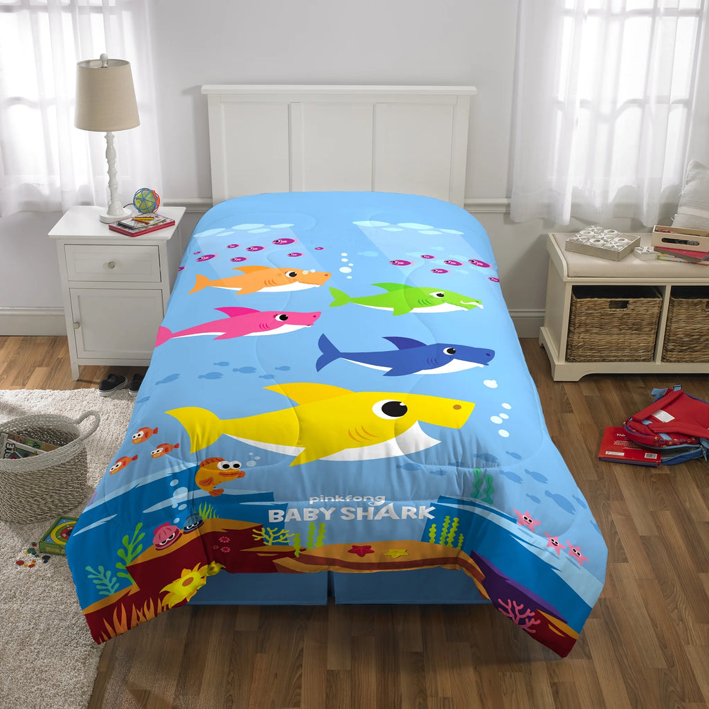 2-Piece Twin/Full Comforter Set, Reversible, Microfiber L329