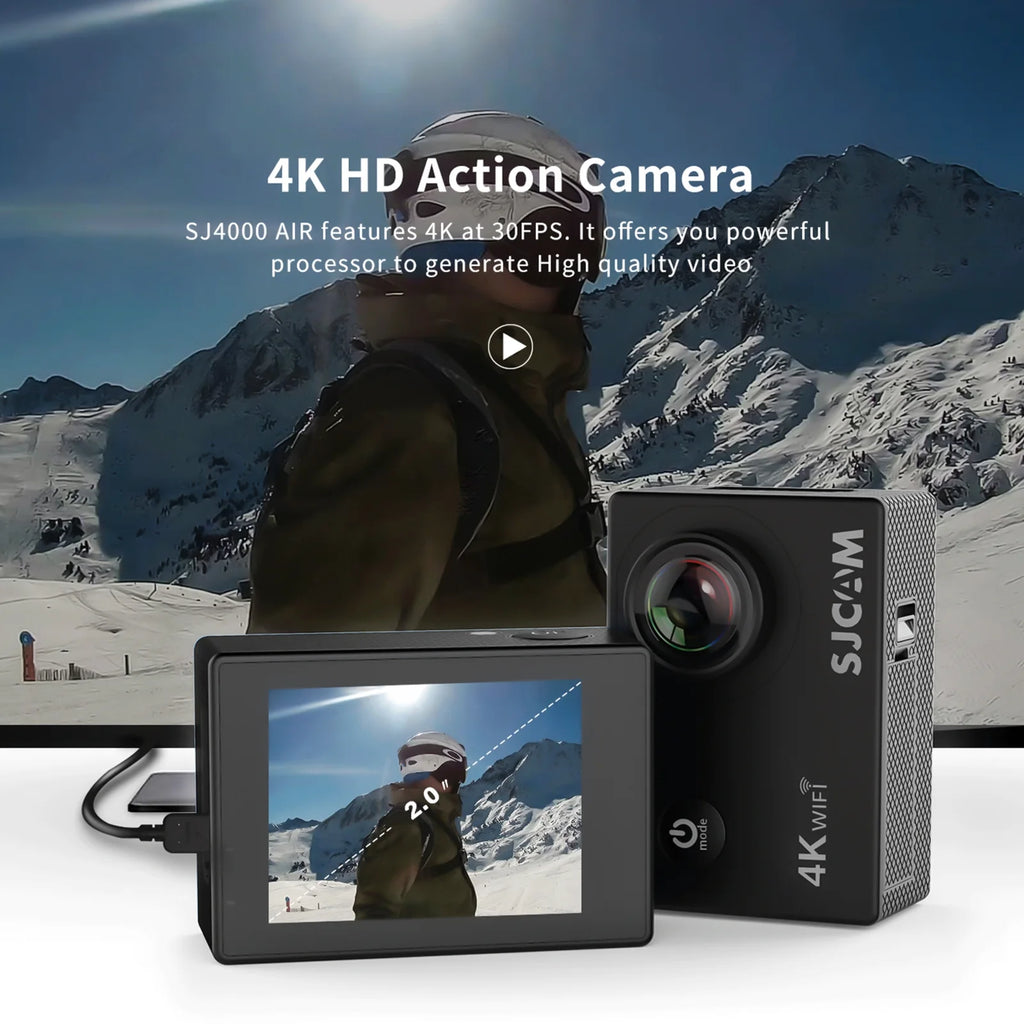 4K Sports Camera with WiFi and 2 Inch IPS Screen U13081