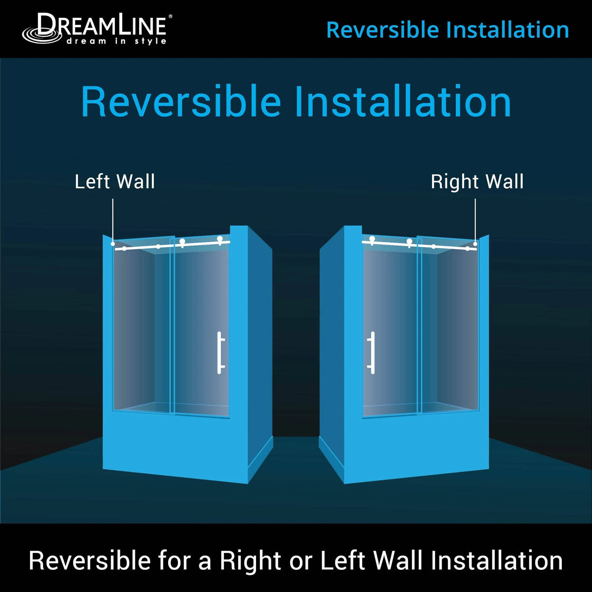 Fully Frameless Sliding Tub Door A953540