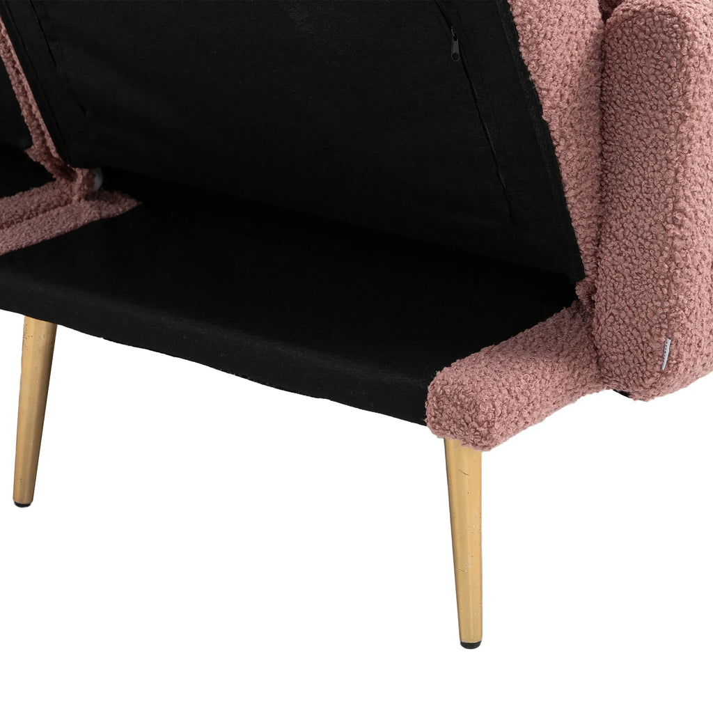 Velvet Sofa with Metal Feet W544