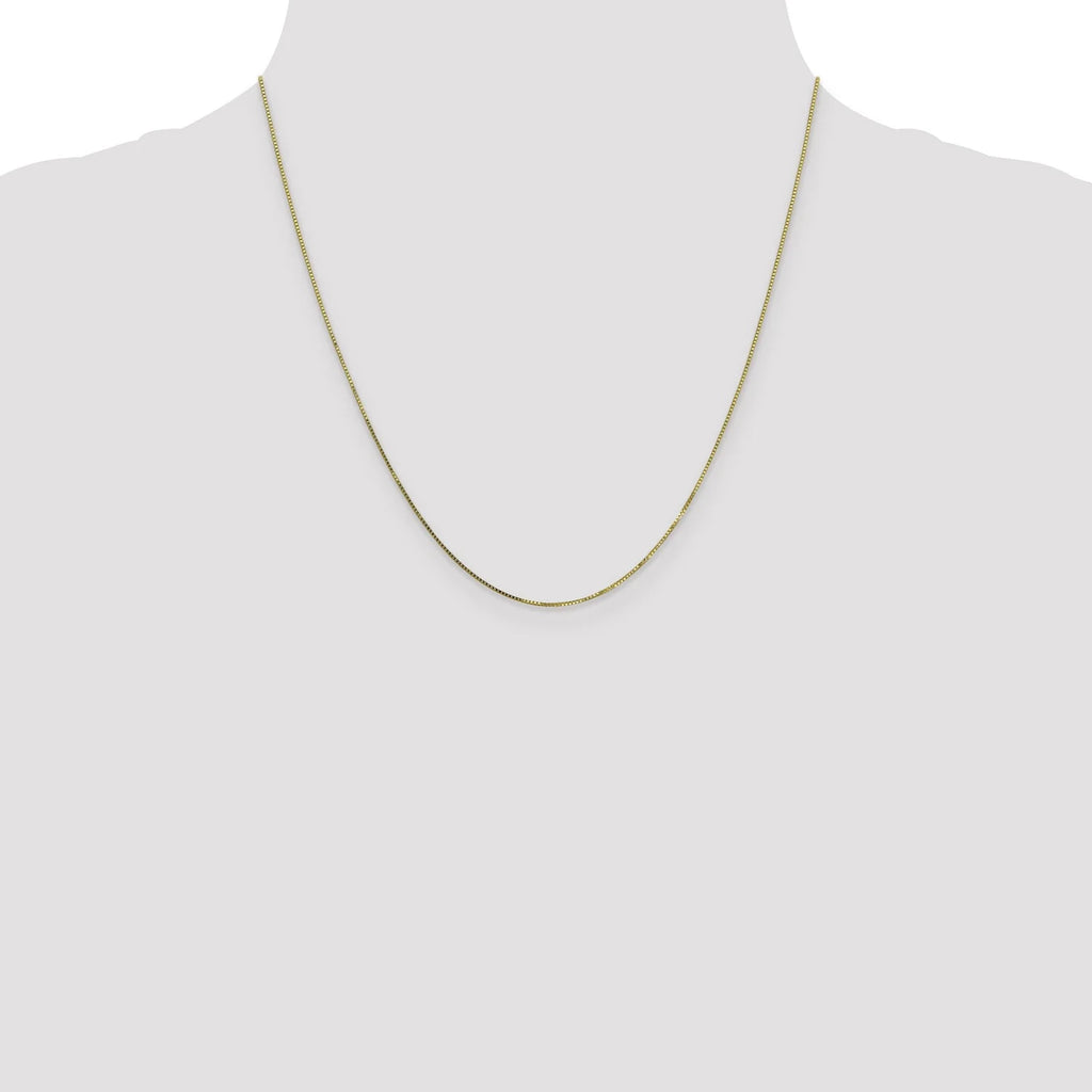 Real 10k Yellow Gold Box Chain Necklace P649