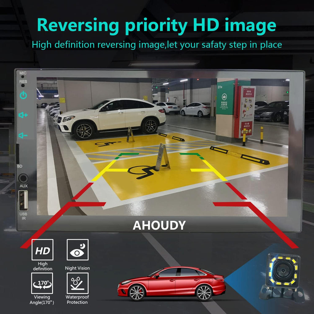 7inch Double Din Touchscreen Car Stereo with Bluetooth X592488