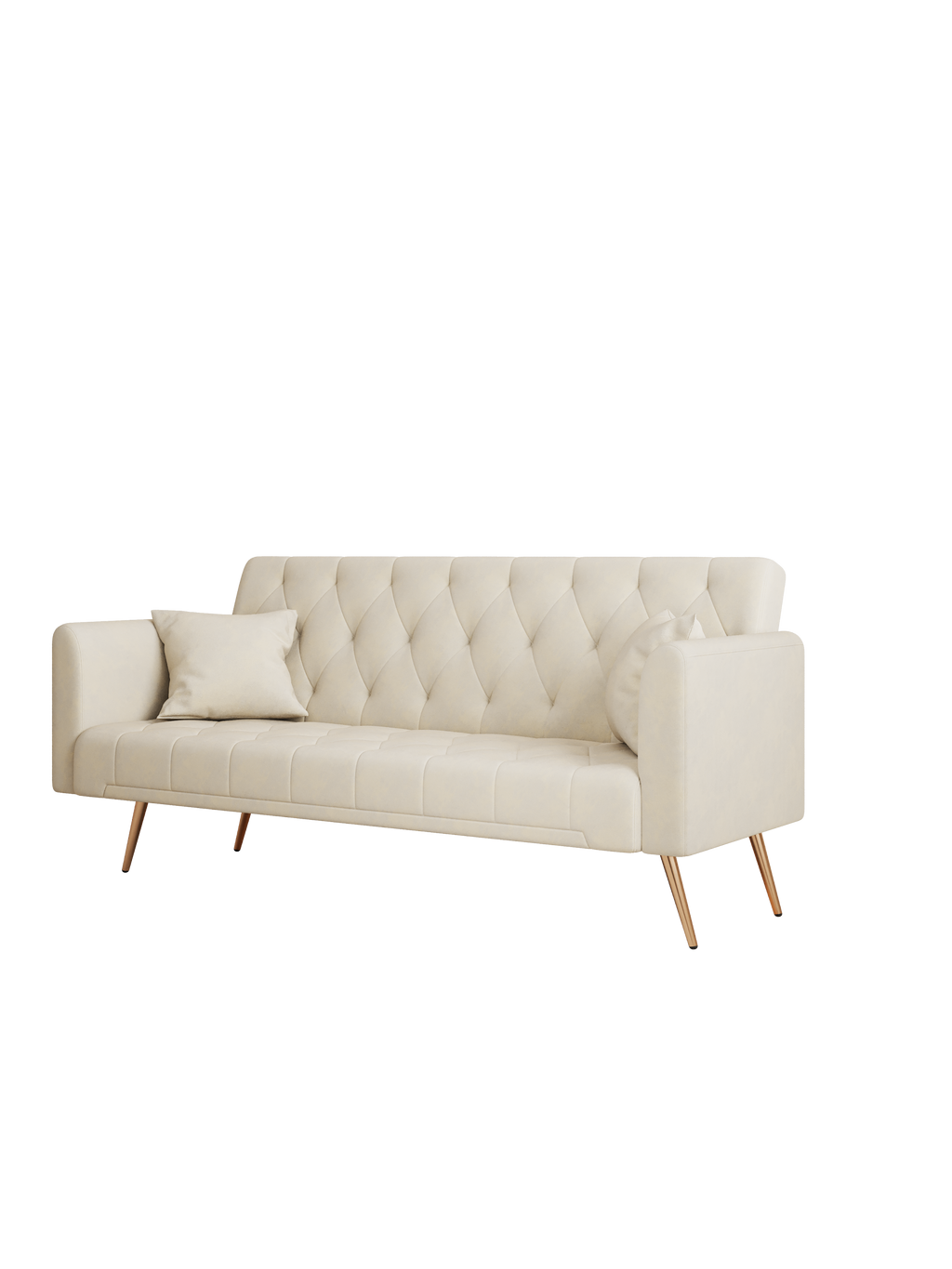 Beige Convertible Sofa Bed U50504