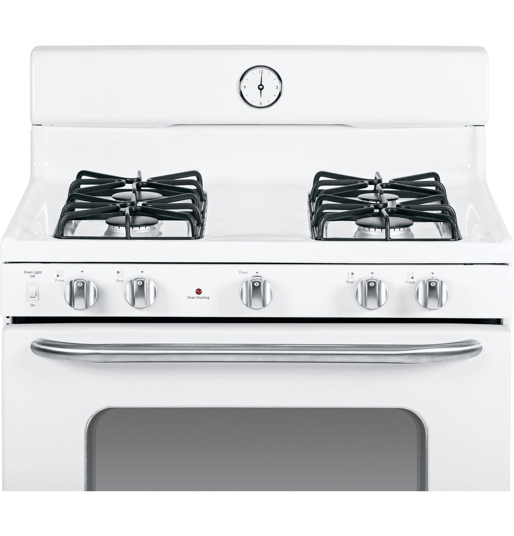 White Freestanding Gas Range with Broiler Drawer P228185