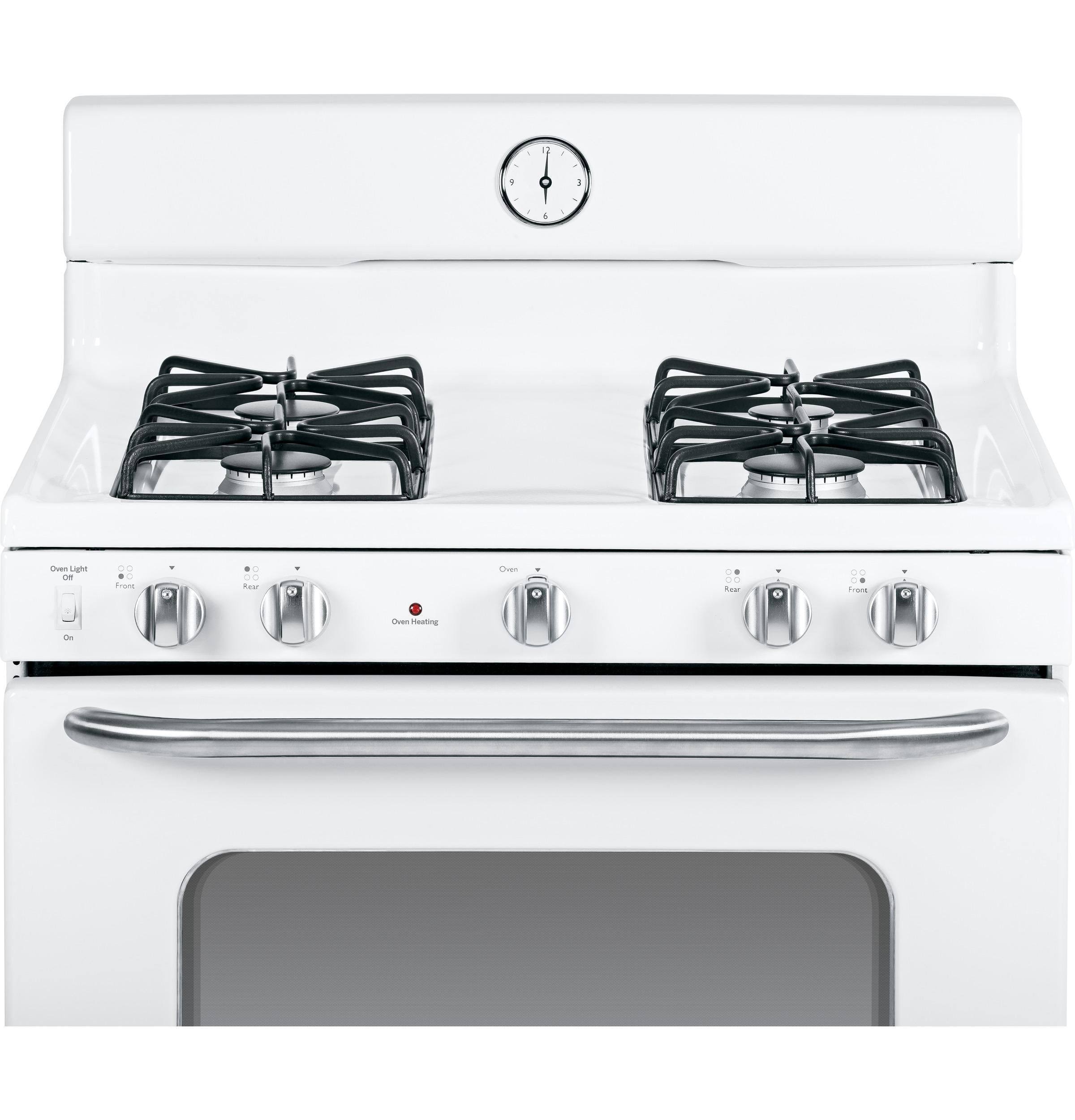 White Freestanding Gas Range with Broiler Drawer P228185