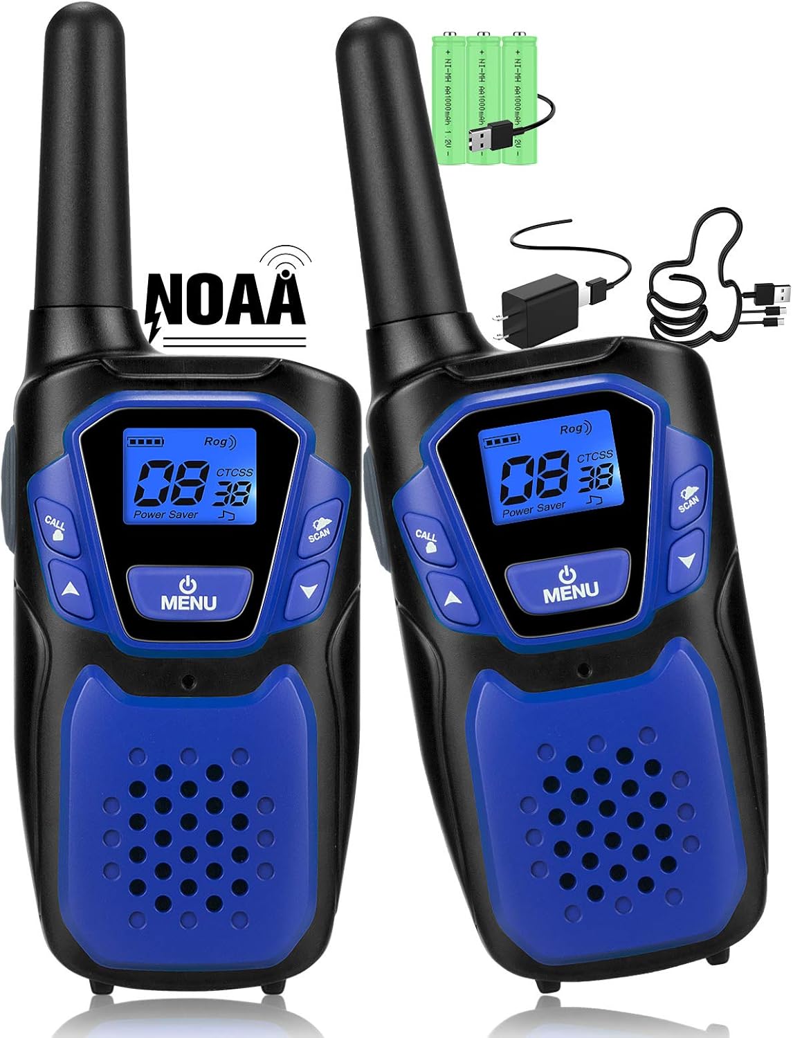4 Pack Rechargeable Two Way Radio Walkie Talkies M834051
