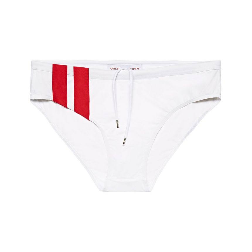 White/Rescue Red Swim Brief B502338