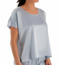 Morning Blue Satin Tee E69149