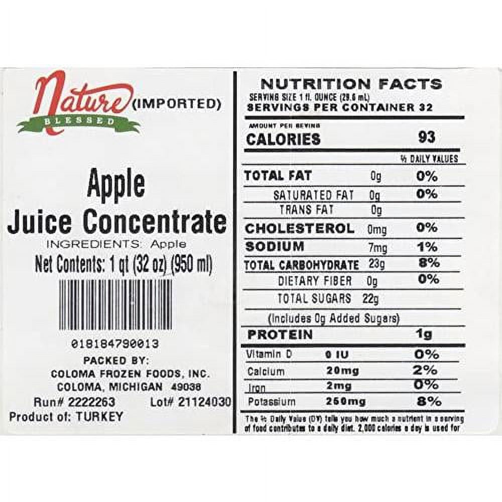 Pure Fruit Juice Concentrate, 2 Quarts (2/32 Fl Oz Bottles) B894