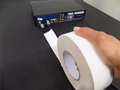 White Low Gloss Non Reflective Cloth Gaffer Tape, 12 inch x 60 yds D5216