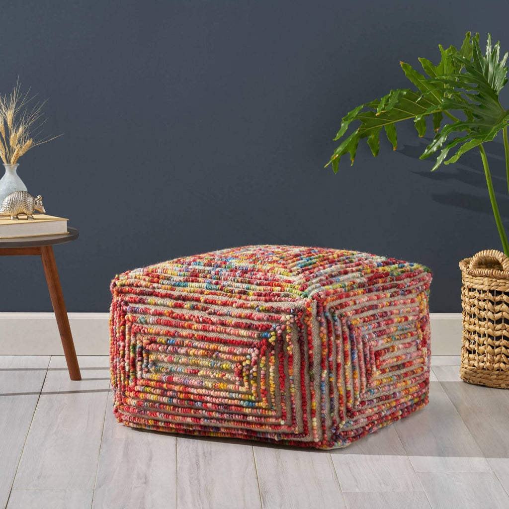 Boho Large Ottoman Pouf H3502