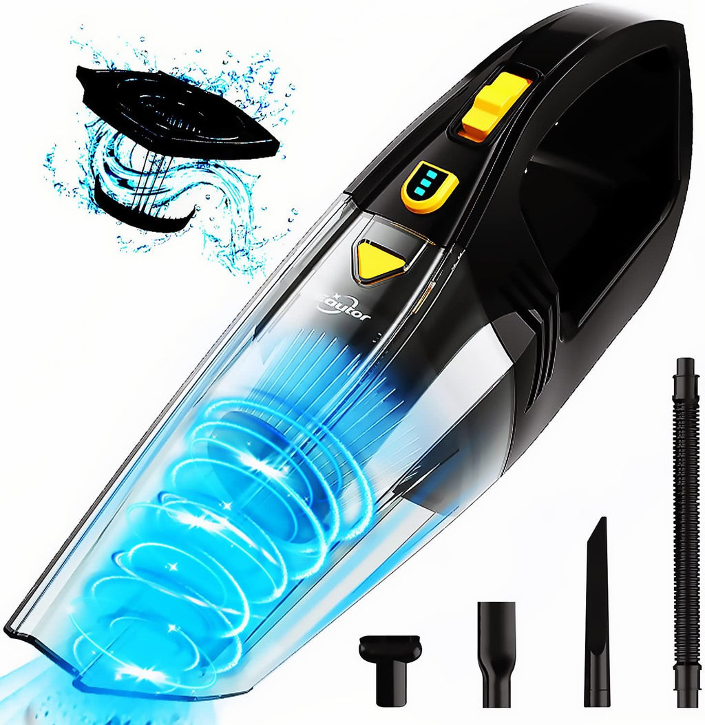 Handheld Cordless Vacuum, 120W/8000Pa, White, Pack of 2 O5302