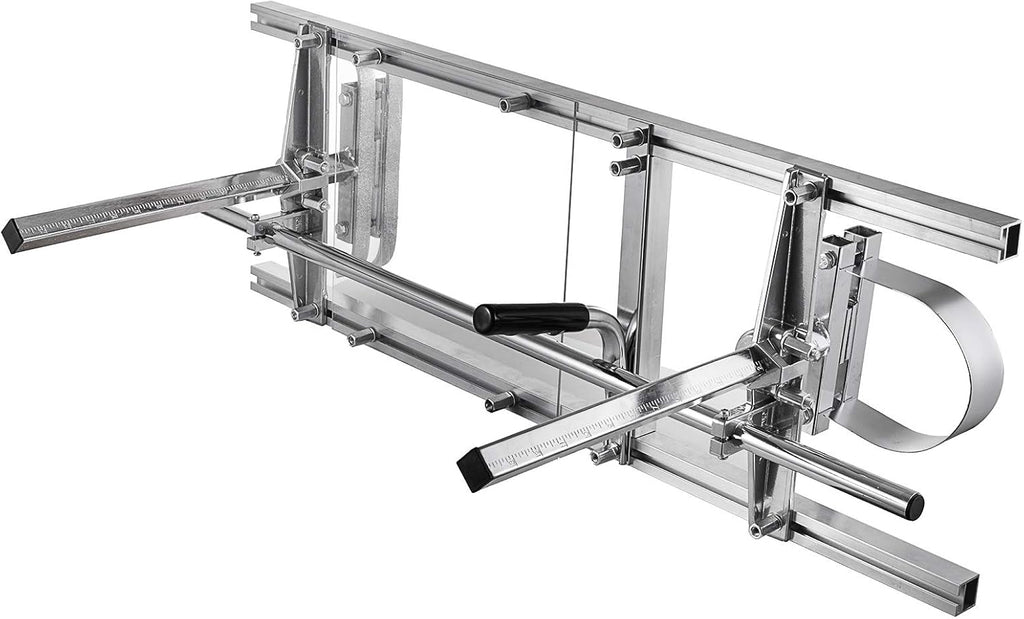Portable Chainsaw Mill Planking Milling Guide Bar Saw Mill 14 to 36 Inches Aluminum Steel Wood Lumber Cutting Portable Sawmill + 9Ft Rail Mill Guide System G835043