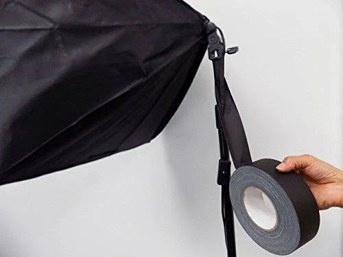 White Low Gloss Non Reflective Cloth Gaffer Tape, 12 inch x 60 yds D5216