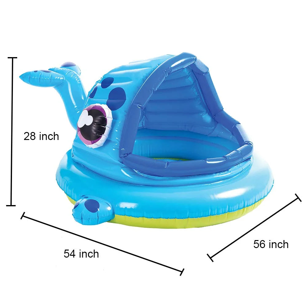 Whale Baby Pool Shade Beach Tent Kiddie Pool Play Tent W4883