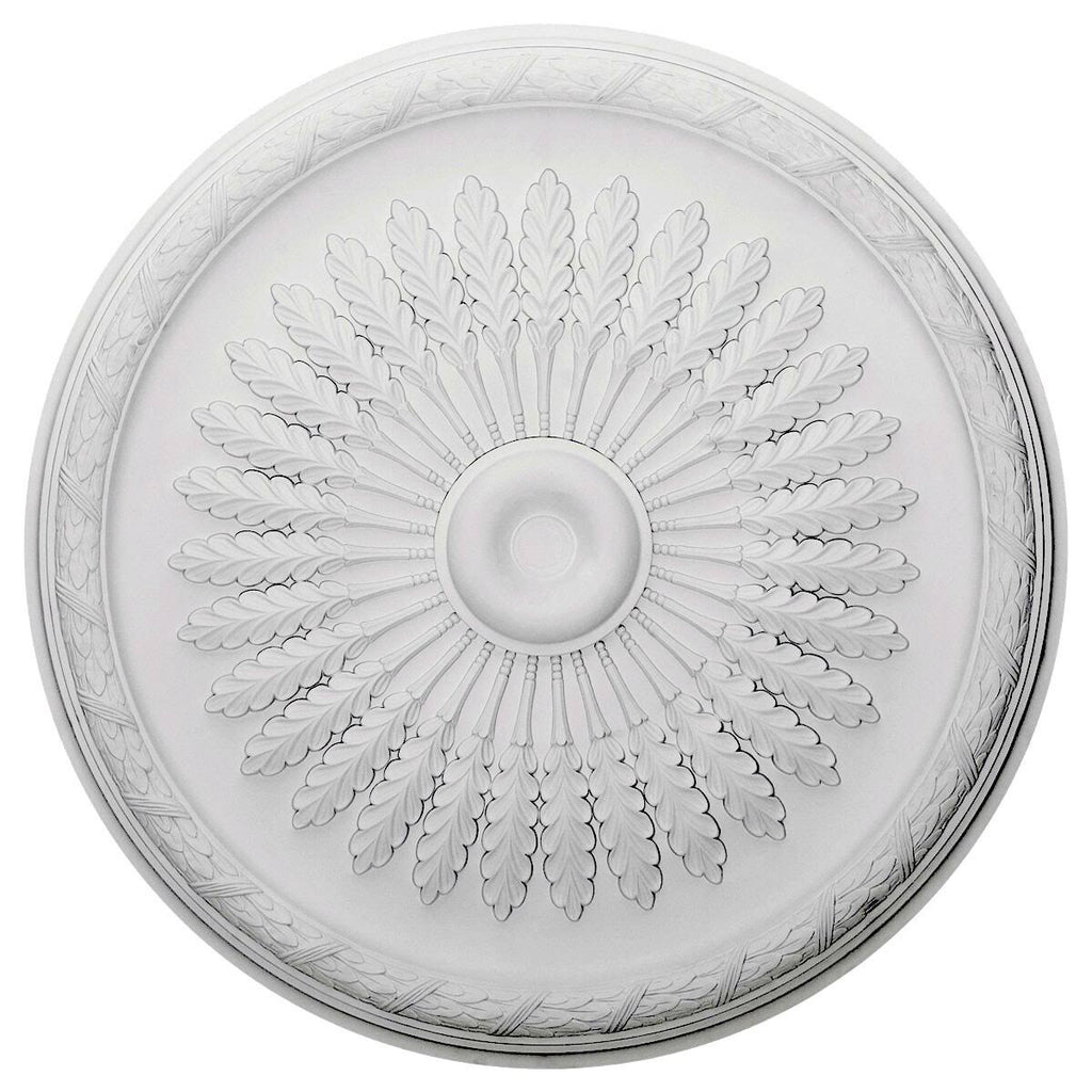 36x22OD x 1 1/2x22P Ceiling Medallion, Hand-Painted Pale Gold J614