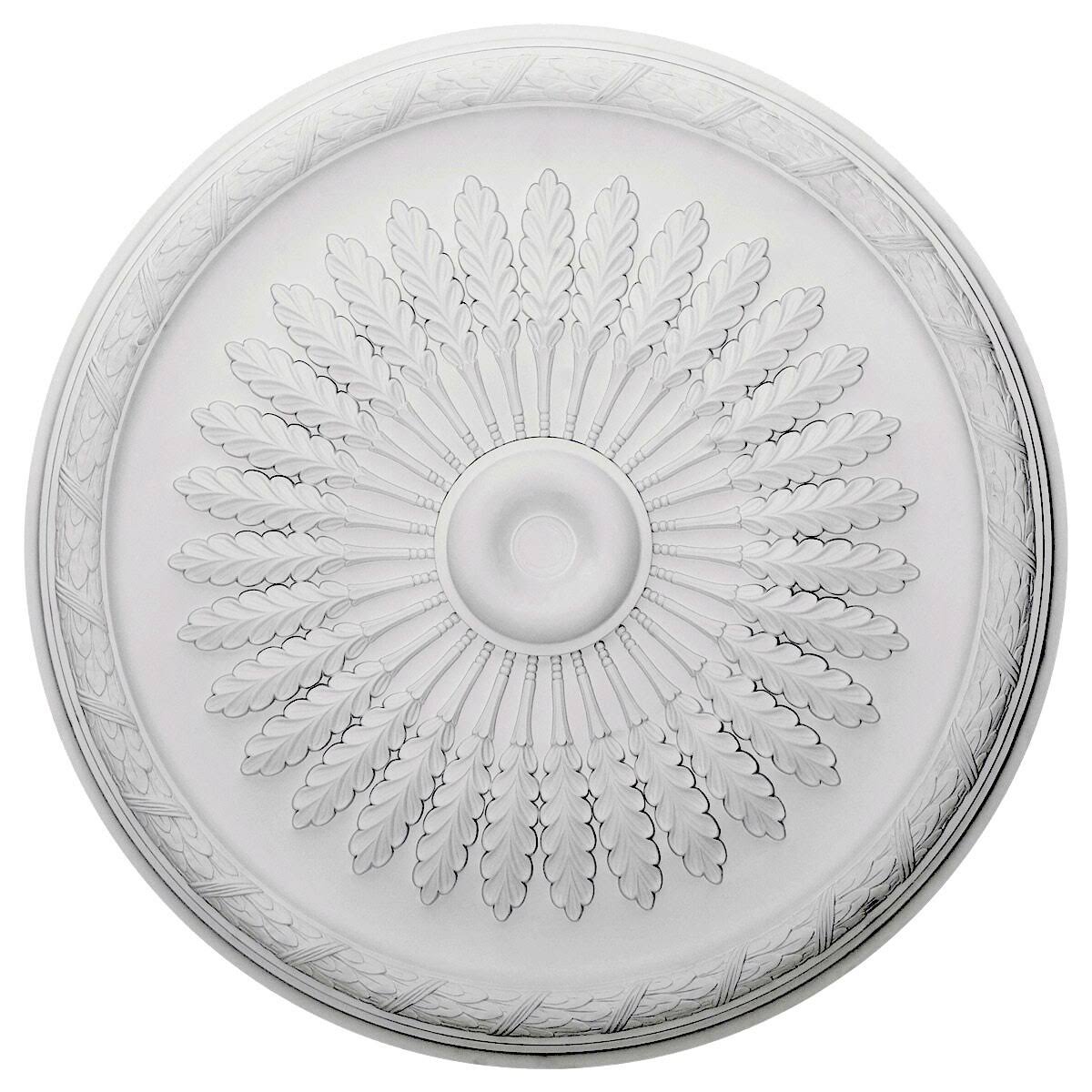 36x22OD x 1 1/2x22P Ceiling Medallion, Hand-Painted Pale Gold J614