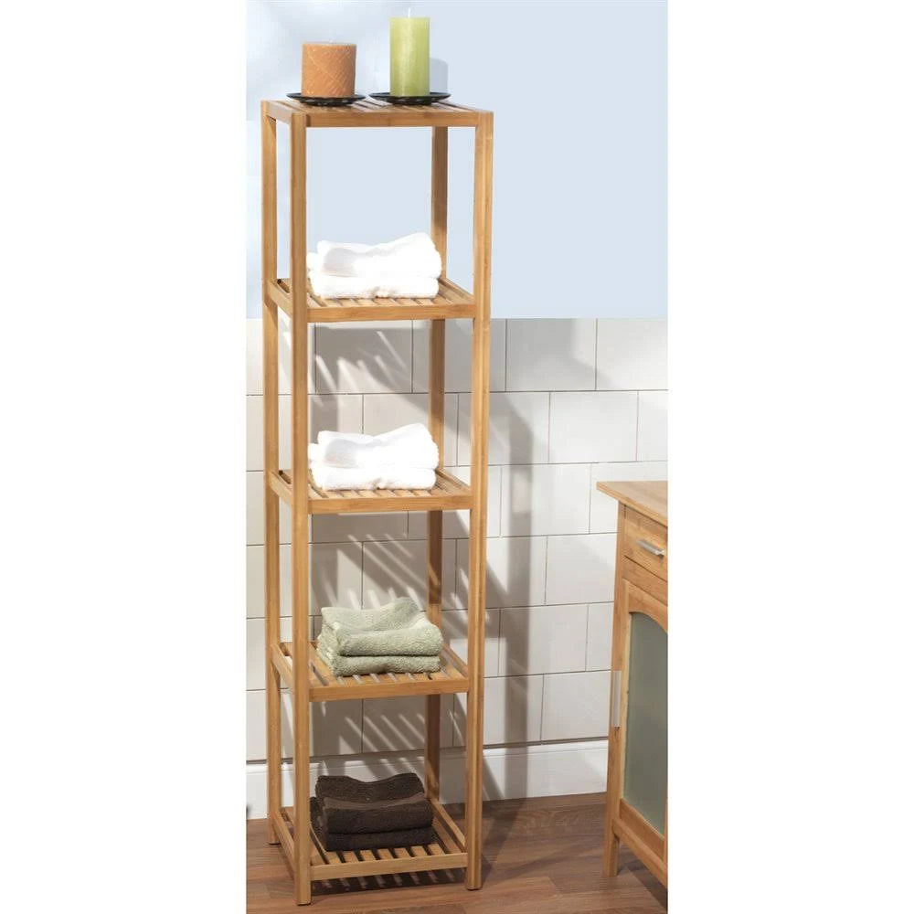 Bamboo 5-Tier Vertical Shelf O588817