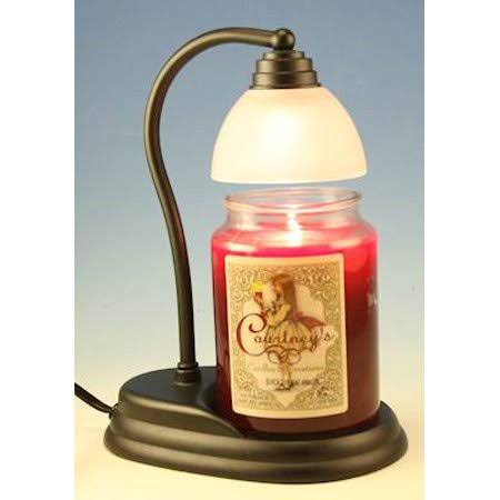 Black Candle Lamp Warmer and 26 oz Candle - Almond Creme K7210