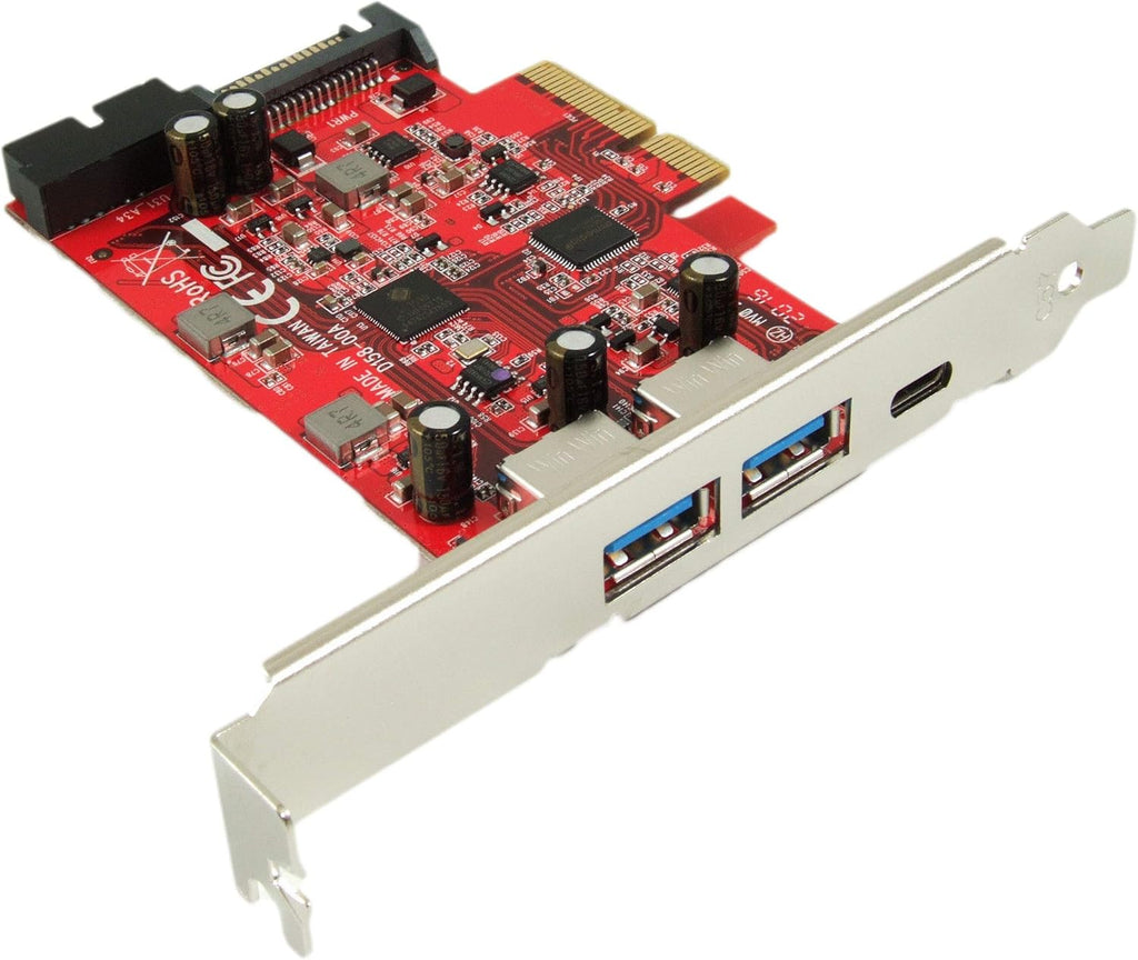 USB 3.1 5-Port PCIe 3.0 Card with USB-C and USB-A H156733