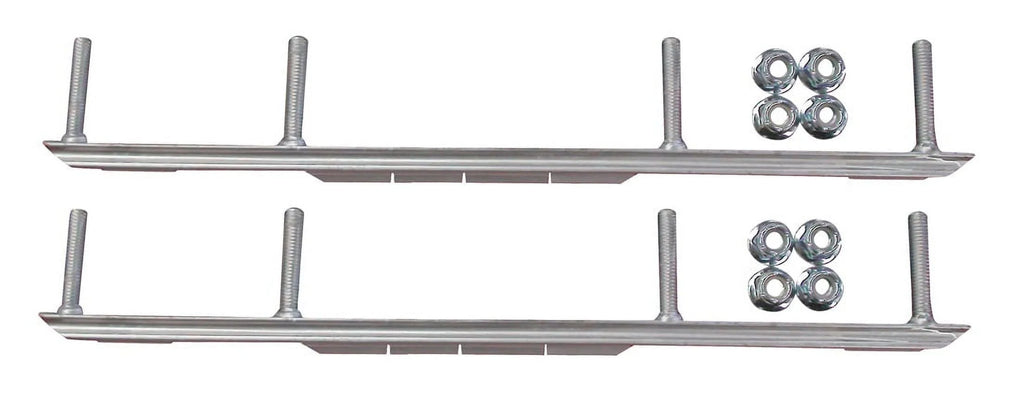 Orange MTX Snowmobile Skis with 9" Shaper Bars Complete Kit V4701
