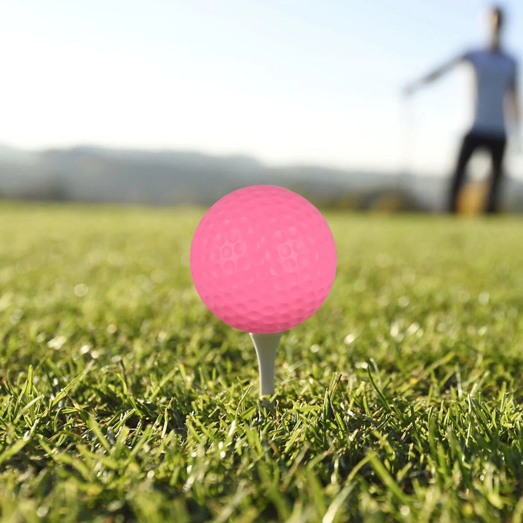 12pcs Children Plastic Sports Elastic PU Balls (Pink, Yellow) V872