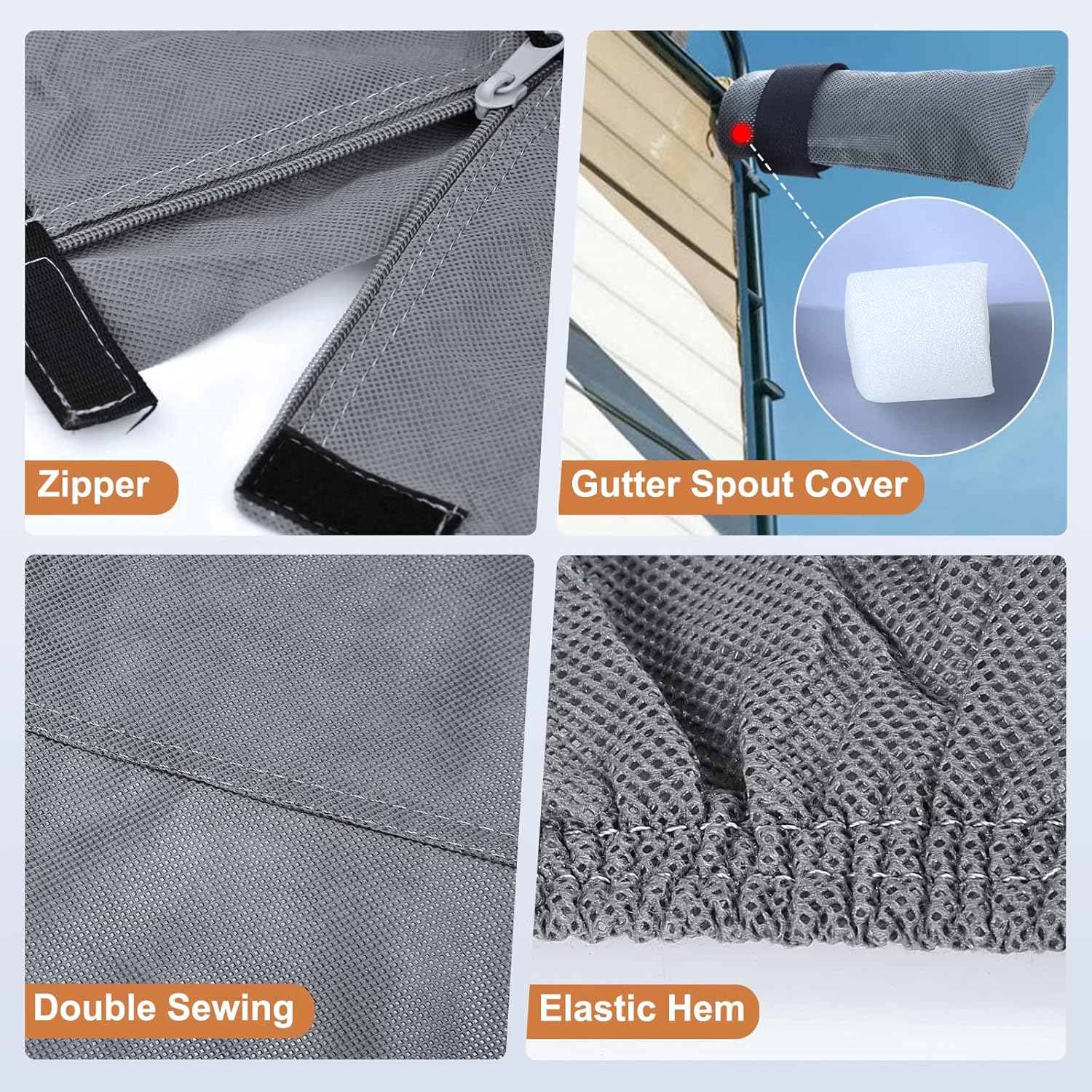 RV Cover Anti-UV Breathable Rip-Stop for 38’-42’ Motorhome E45181